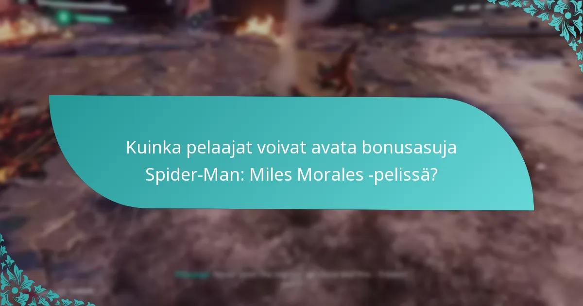 Kuinka pelaajat voivat avata bonusasuja Spider-Man: Miles Morales -pelissä?