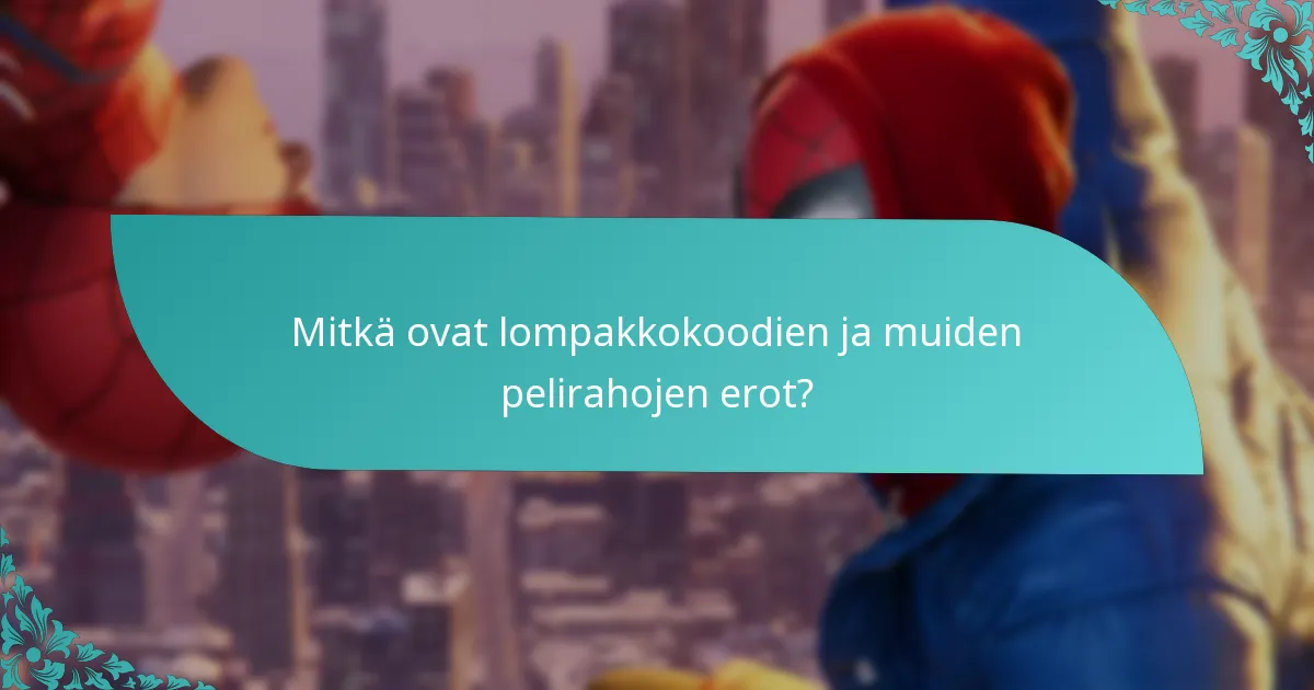 Mitkä ovat lompakkokoodien ja muiden pelirahojen erot?